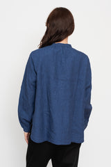 Indigo Linen Shirt