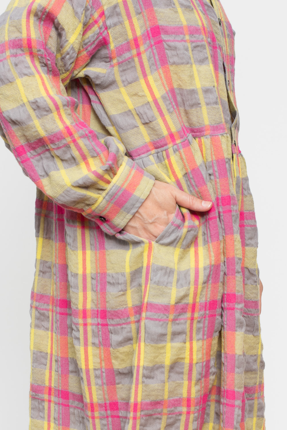 Cotton and Wool Blend Tartan Dress