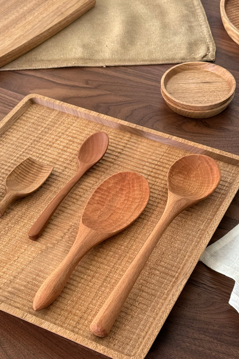 Rice Scoop (Shamoji) American Cherry