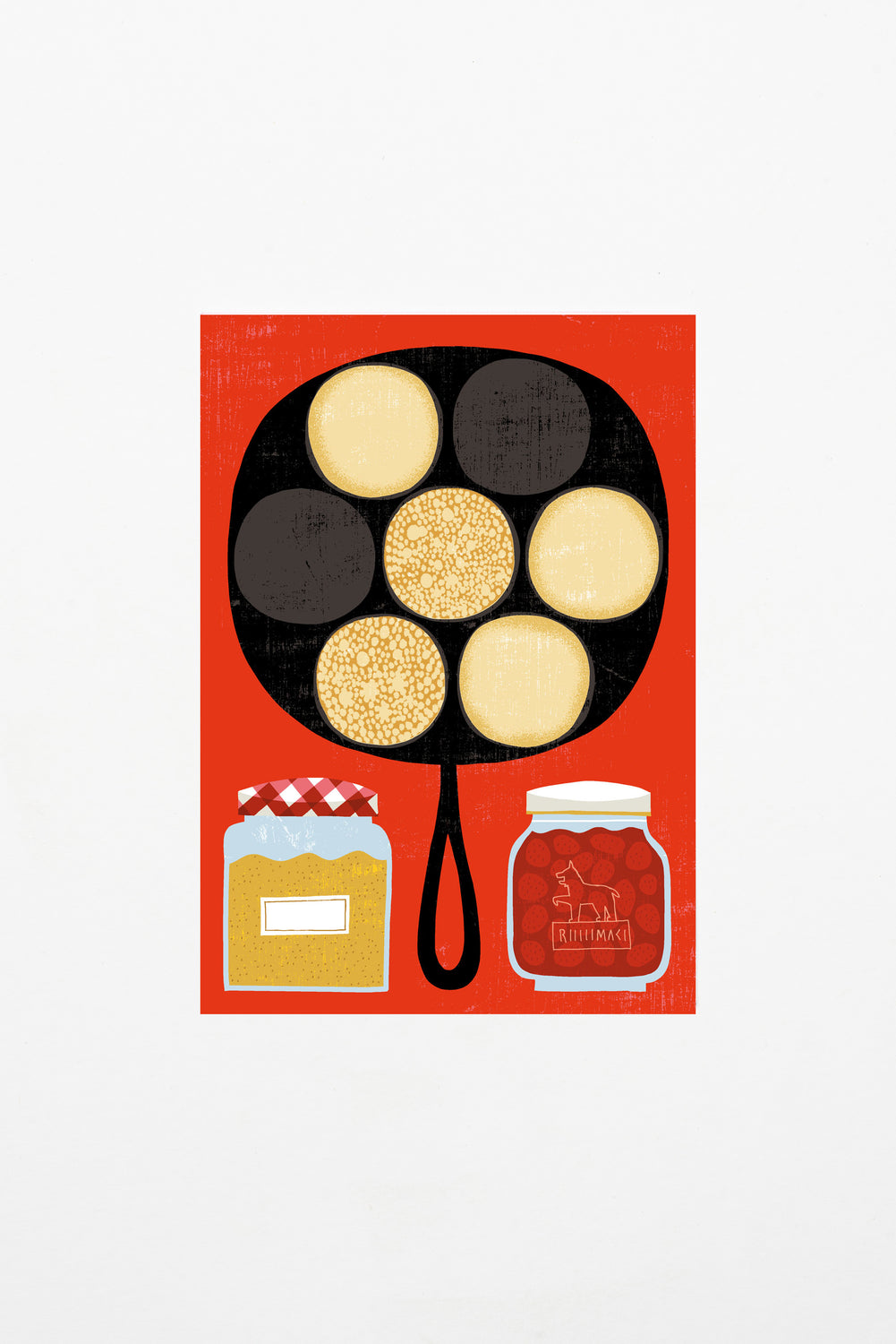 Lettupannu" (Pancakes) Postcard