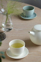 Pebble Cup and Saucer (White)