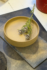 Porcelain Plate, Natural 5 5/8" x 7/8"