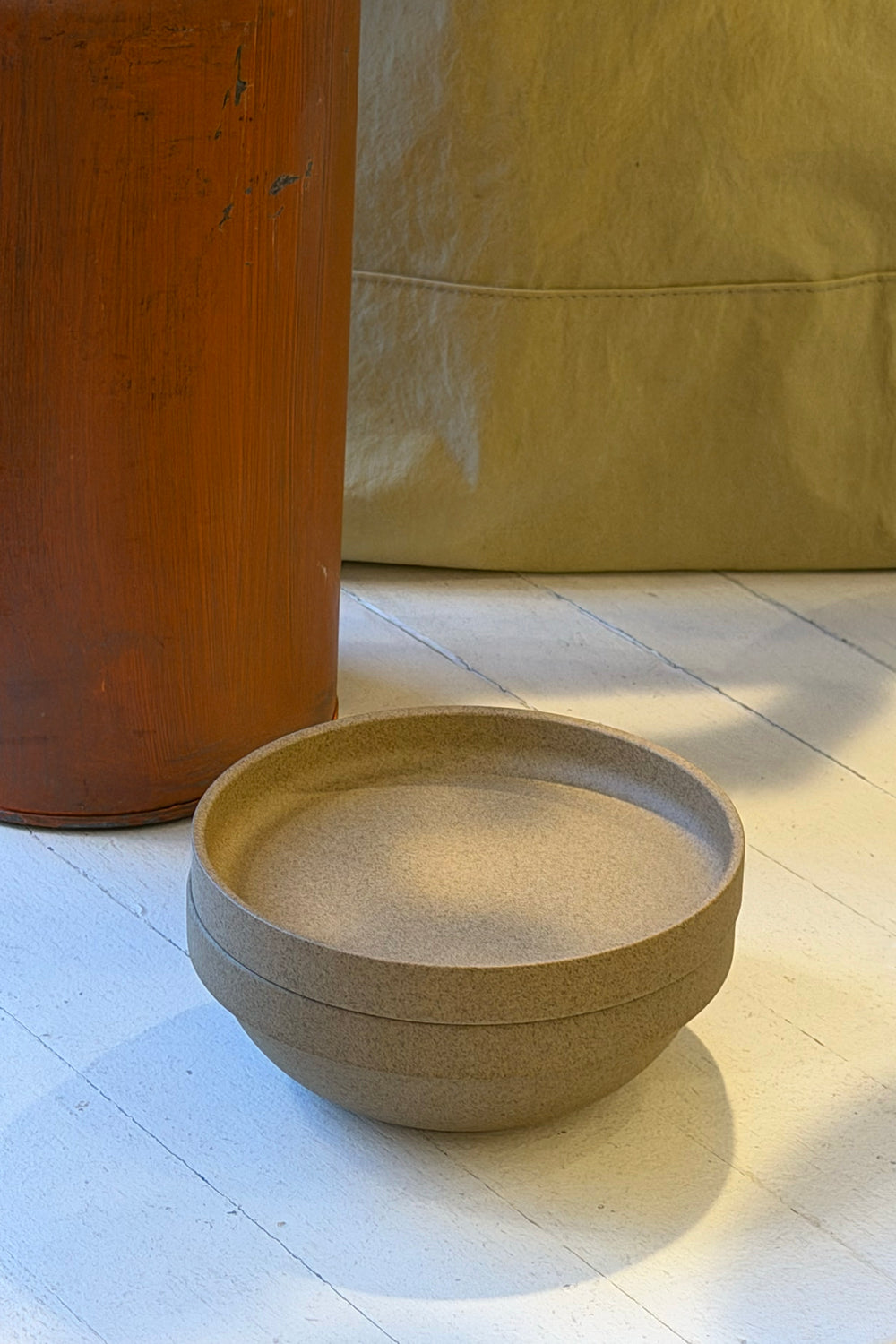 Porcelain Plate, Natural 5 5/8" x 7/8"