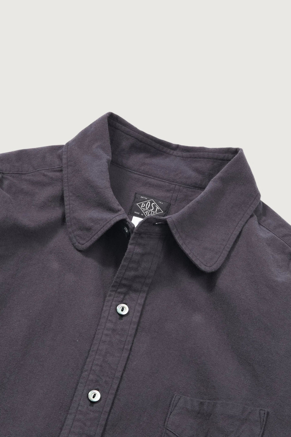 Rounder Shirt Cotton Suede Gray