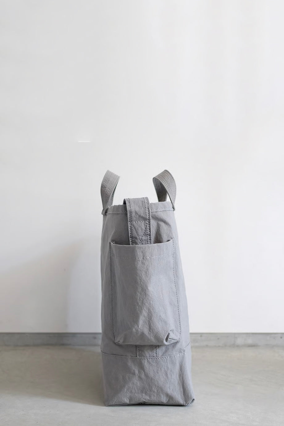 Side Pocket Tote Bag PT Gray