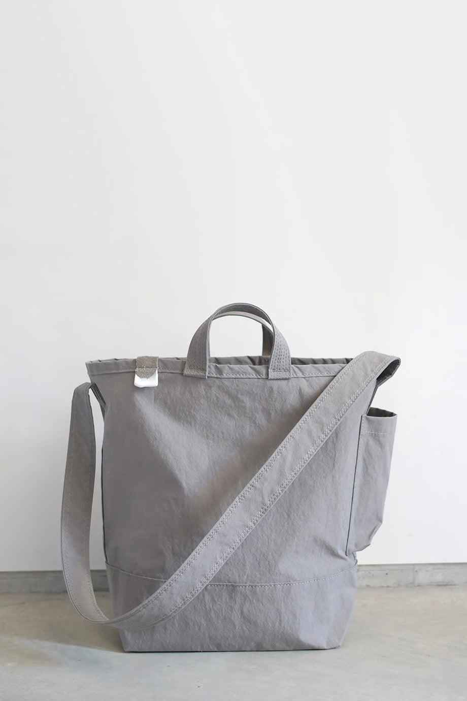 Side Pocket Tote Bag PT Gray