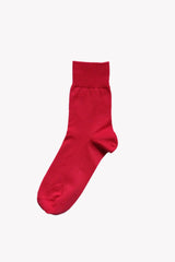 Egyptian Cotton Plain Socks Red