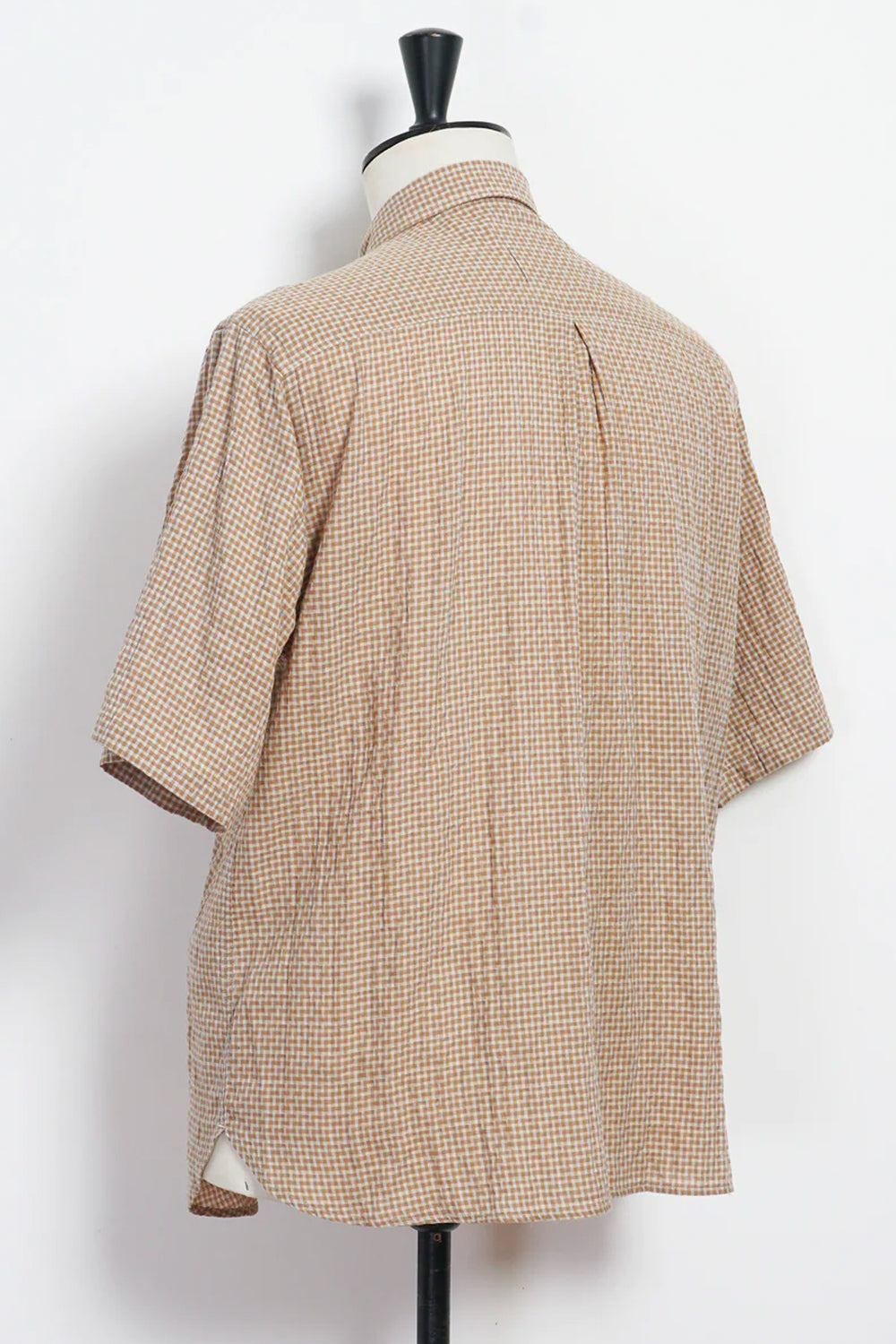 REIDAR Short Sleeve Shirt Brown Checks