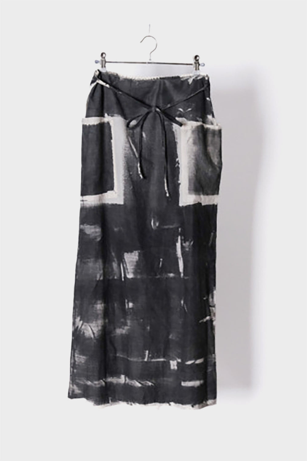 Simple Wrap Skirt, Sumi Dye