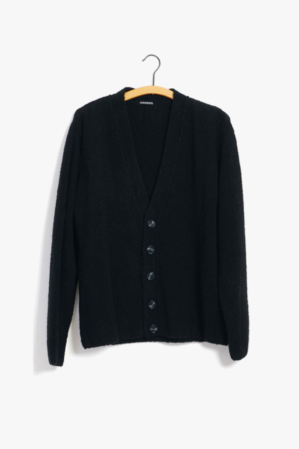 LEANDER Classic Cardigan Black