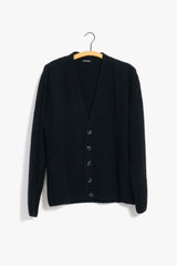 LEANDER Classic Cardigan Black