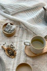 Short Porcelain Mug, Gloss Grey