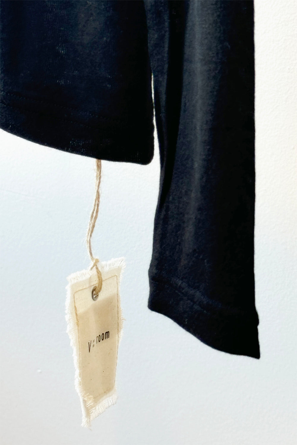Silk and Cashmere Jersey L/S Crew Neck Black