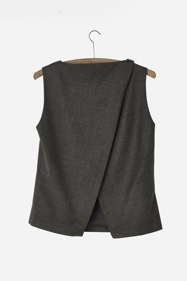 Envelope Top Brown Check