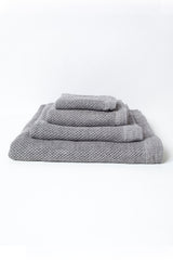 Vintage Waffle Towel, Ice Grey