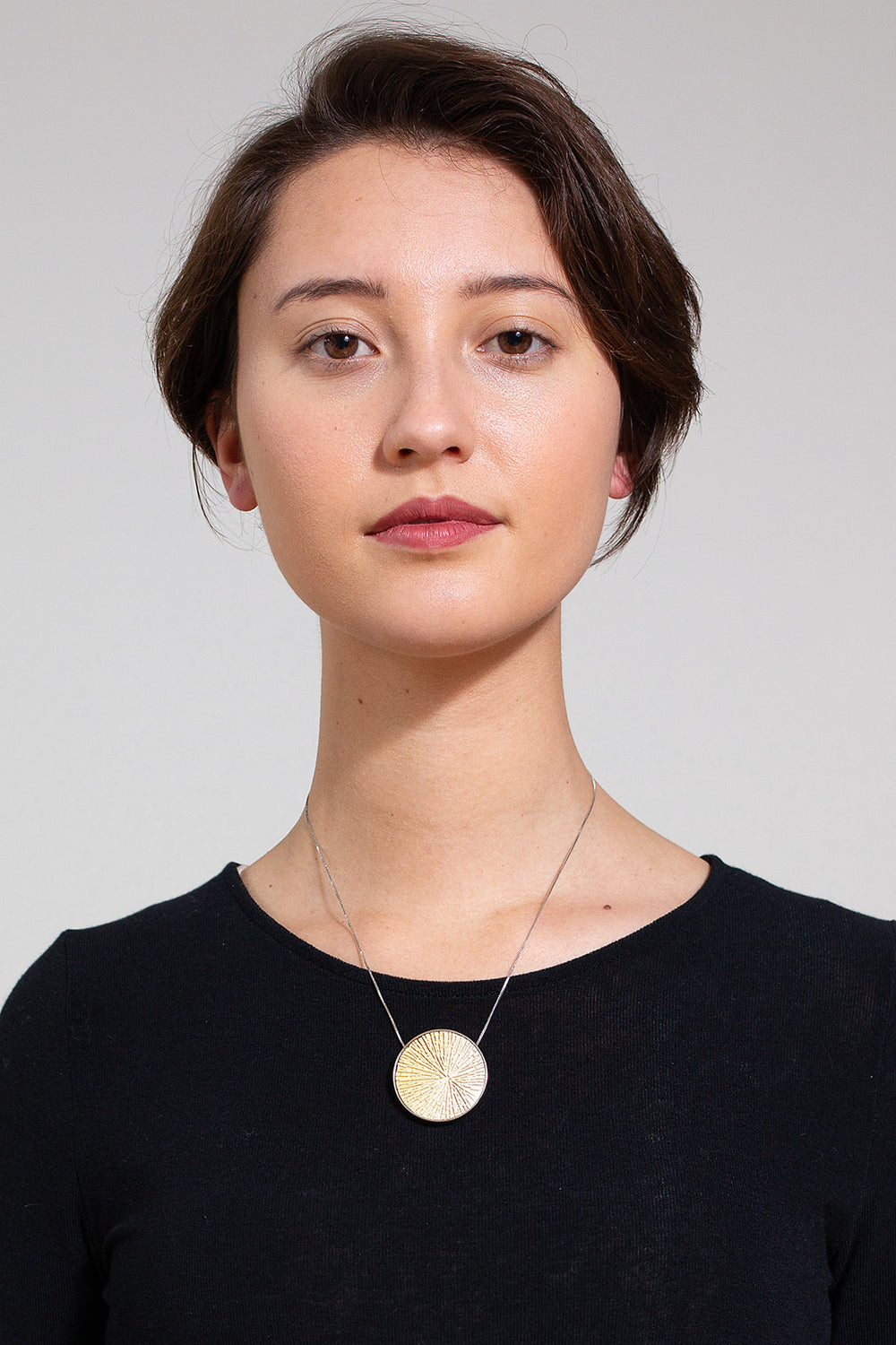 Wood Necklace, Yellow Gradation