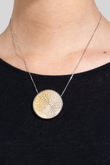 Wood Necklace, Yellow Gradation