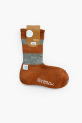 Asymmetry Socks, Orange and Grey