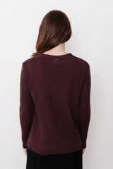 V-Neck Cardigan, Brown