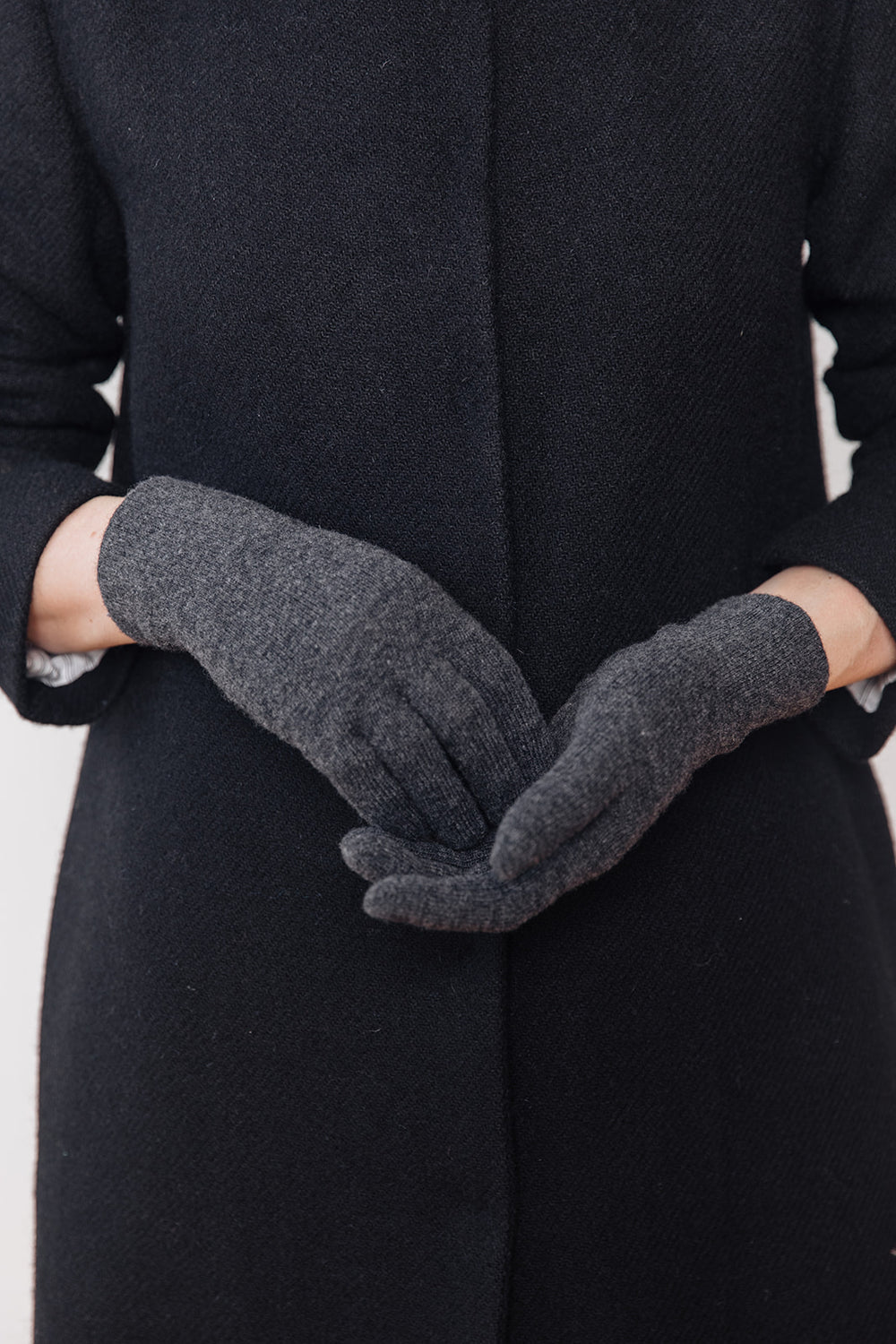 Merino Wool Gloves Charcoal