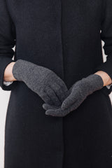 Merino Wool Gloves Charcoal