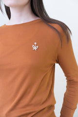 Burnt Orange Poem Top