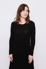 Agnete Long-Sleeved Tee Shirt Black