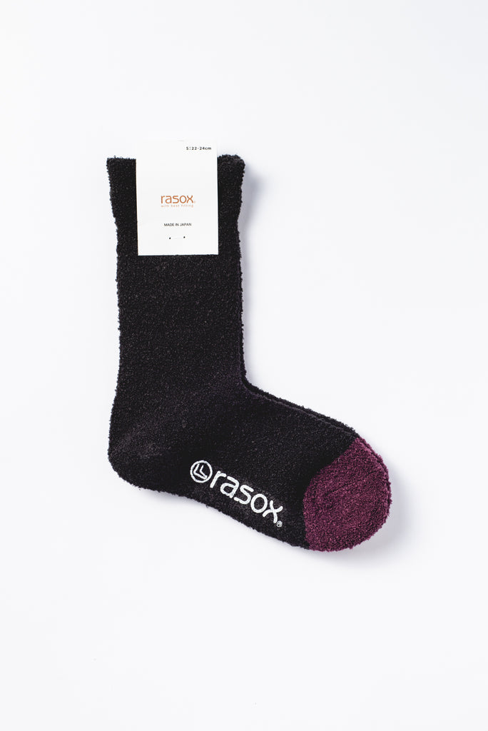 Soft Touch Boucle Socks, Black