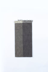 Cotton Tenugui with Fringe, Two-Tone (Light Stripe)