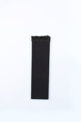 Cotton Tenugui with Fringe, Solid Dark