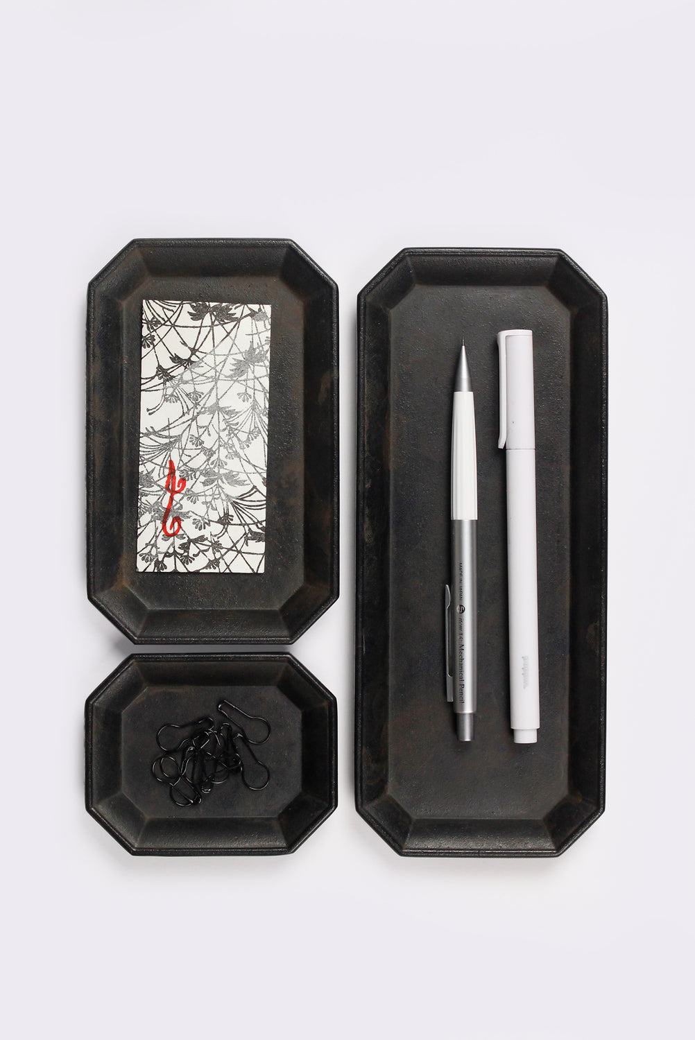 Kuro-Mura Brass Stationery Tray