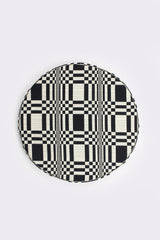 Round Doris Cushion, Black (A)