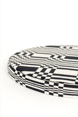 Round Doris Cushion, Black (B)