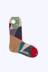 Geometric Socks, Beige