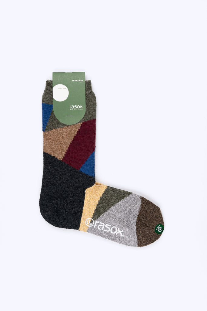 Geometric Socks, Charcoal
