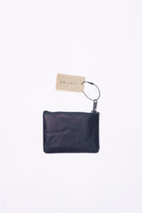 Wide Coin Case, Dark Blue