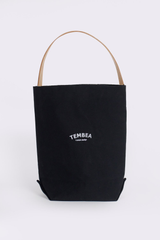 Tembea Baguette Tote with Logo, Black