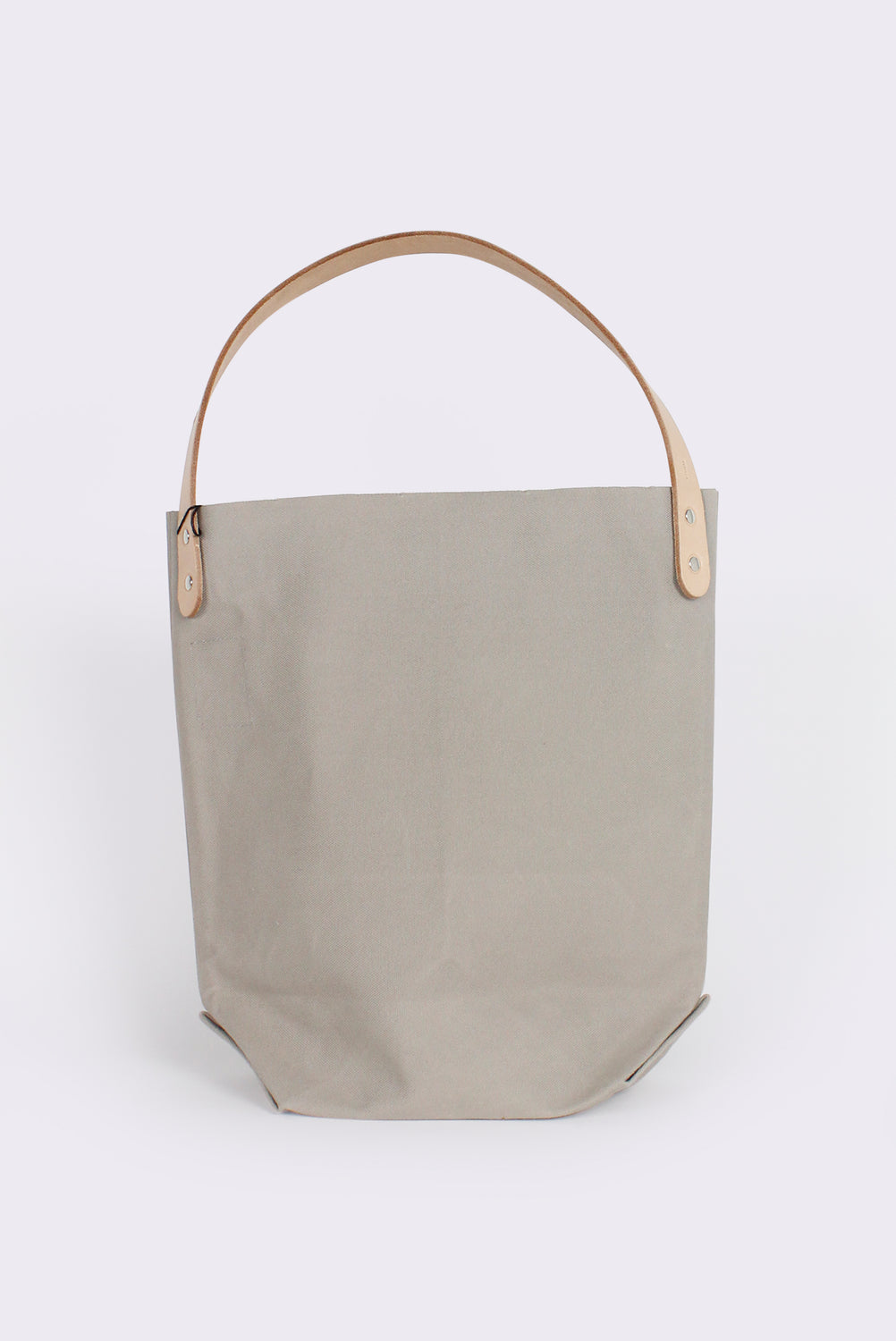 Tembea Baguette Tote with Logo, Grey