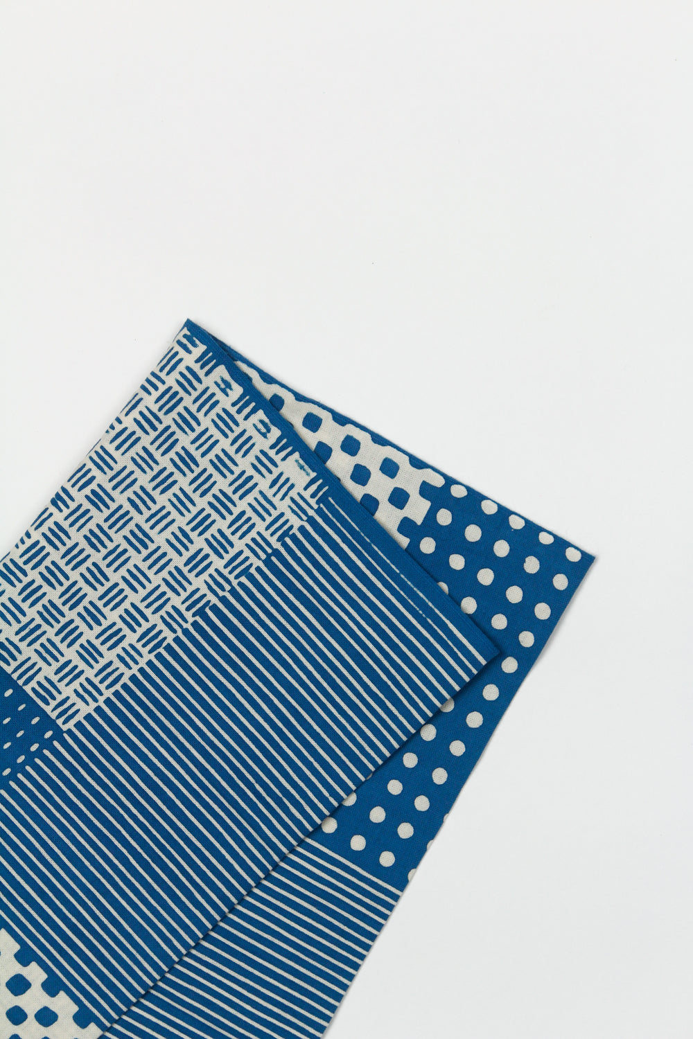 Tenugui Patchwork Blue