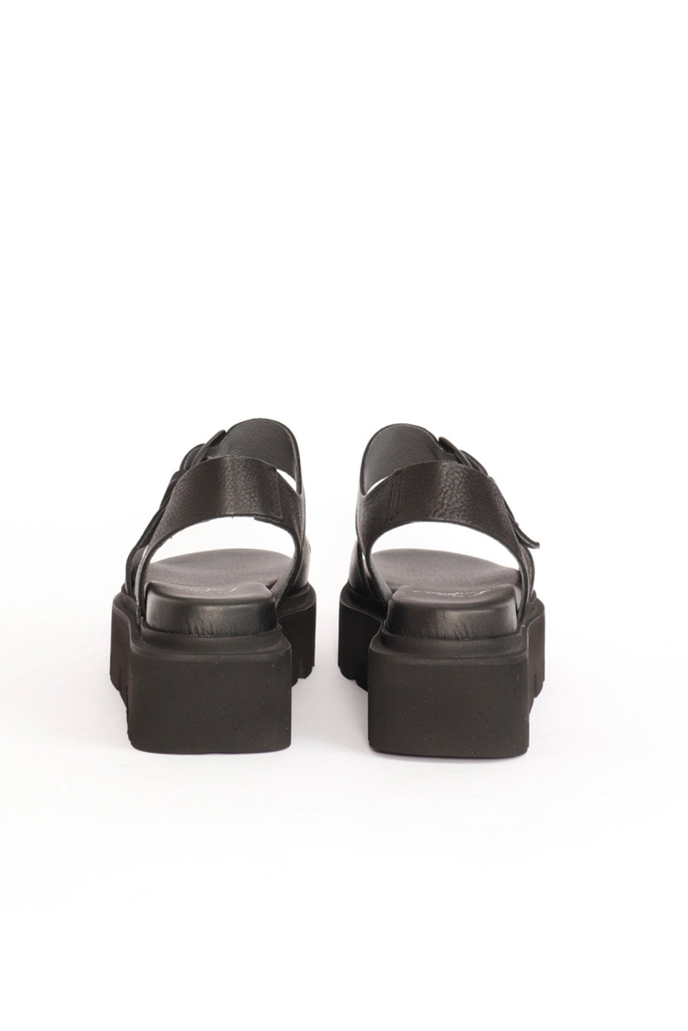 Platform Sandal with Buckles