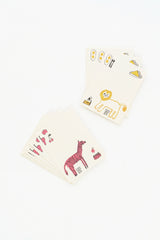 Message Card Set, Lion and Zebra