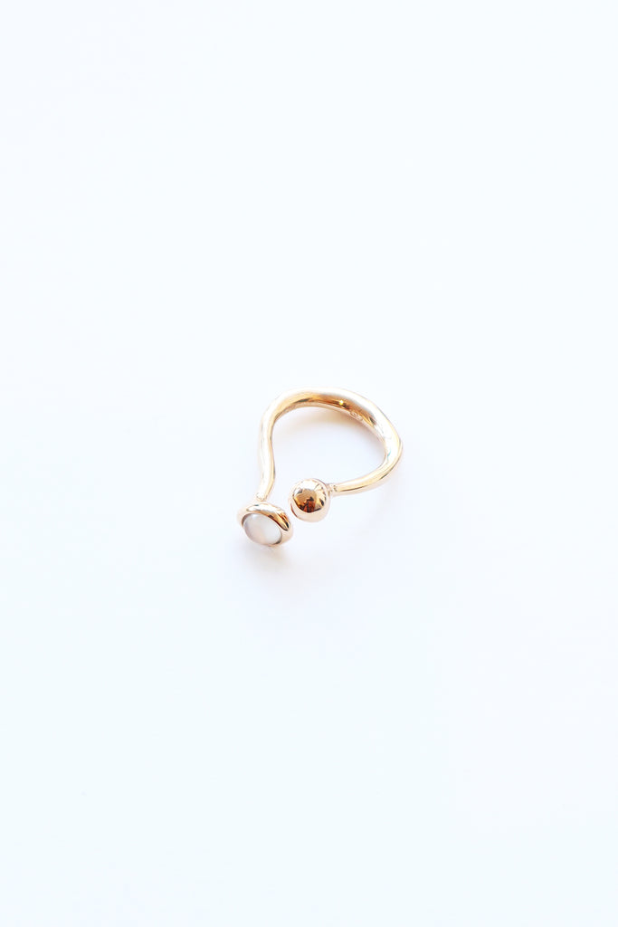 Pistilli Bronze Ring with Moonstone