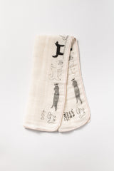 Toraneko Bonbon Linen Gauze Towel, Dog