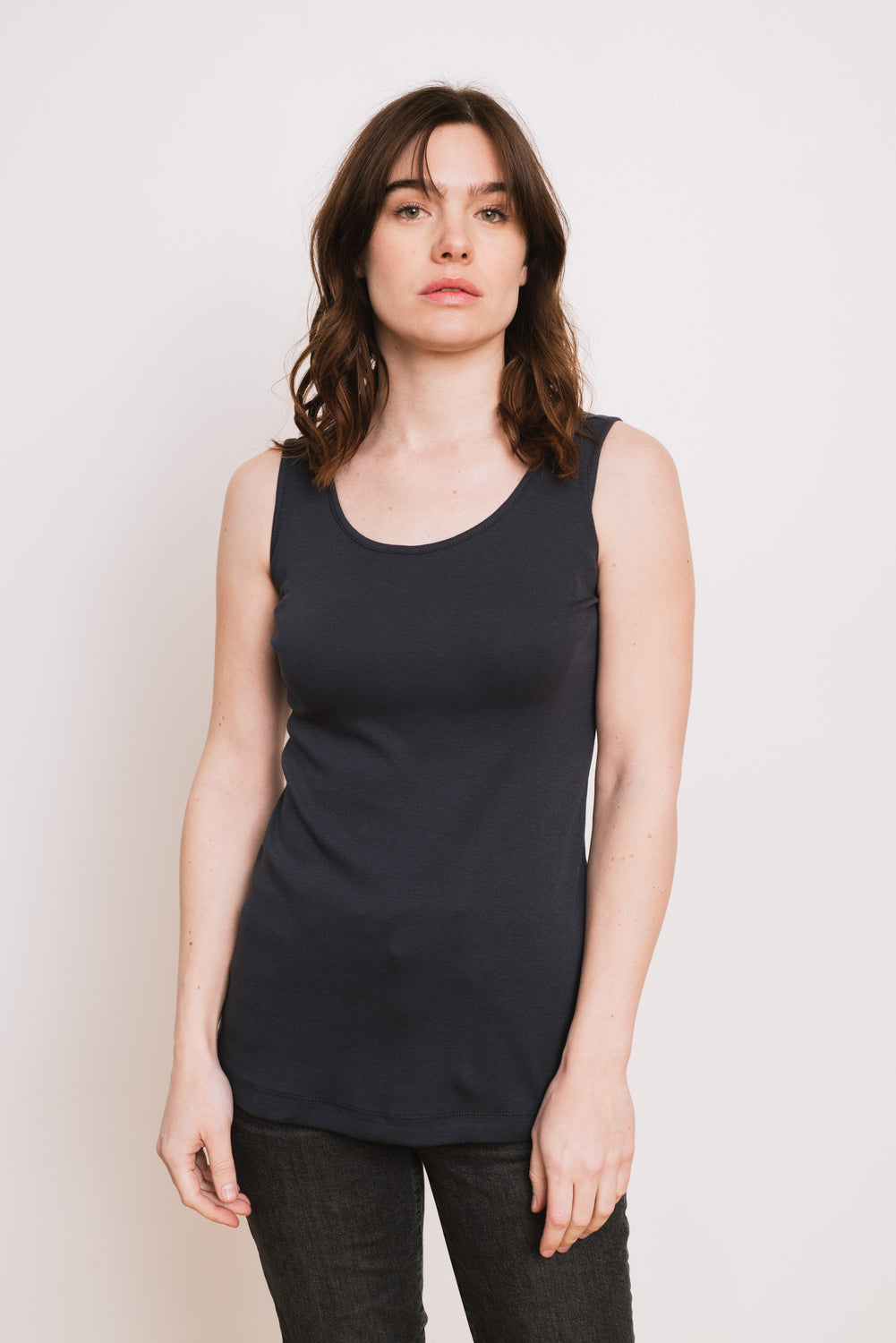 Cotton Tank, Charcoal