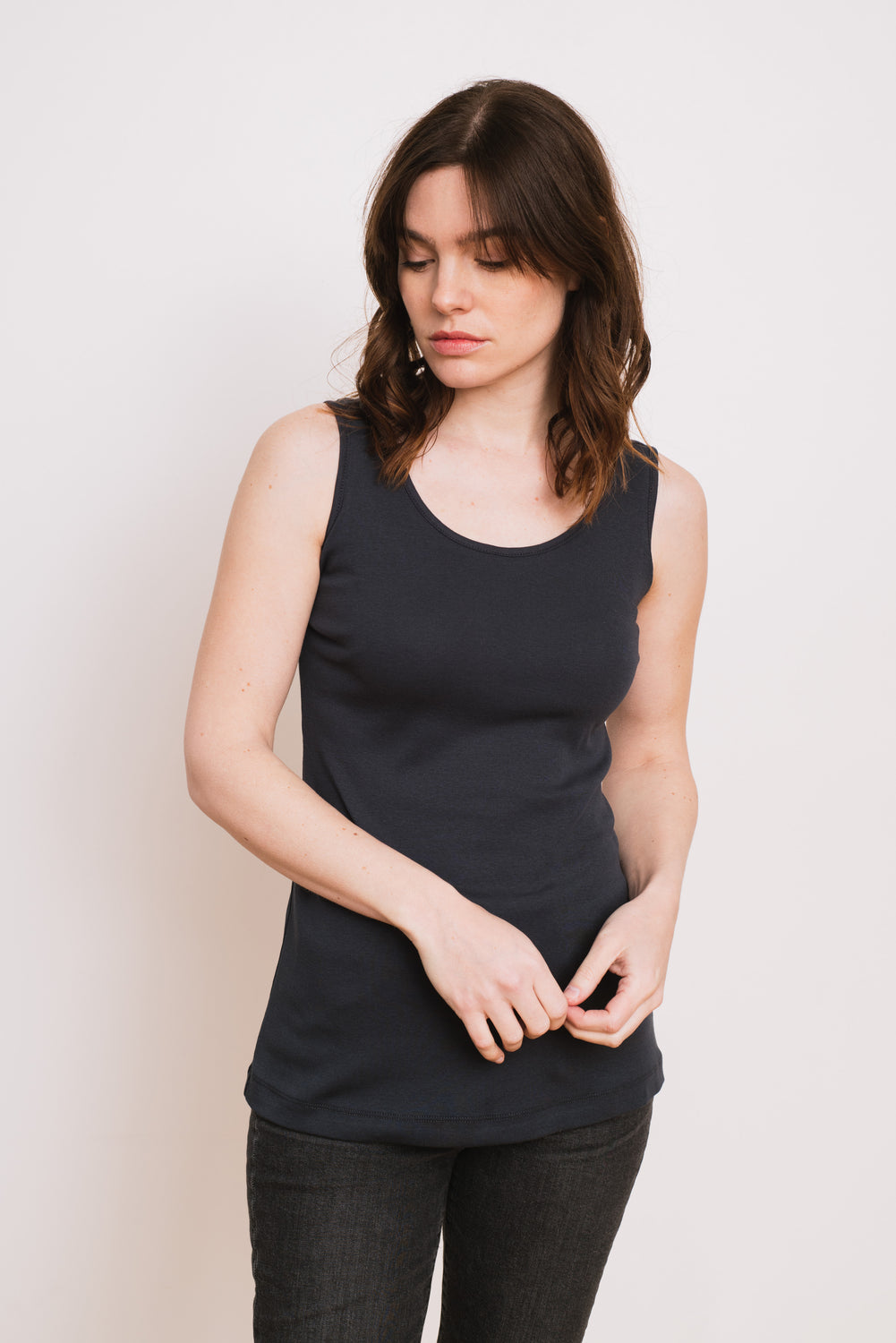 Cotton Tank, Charcoal