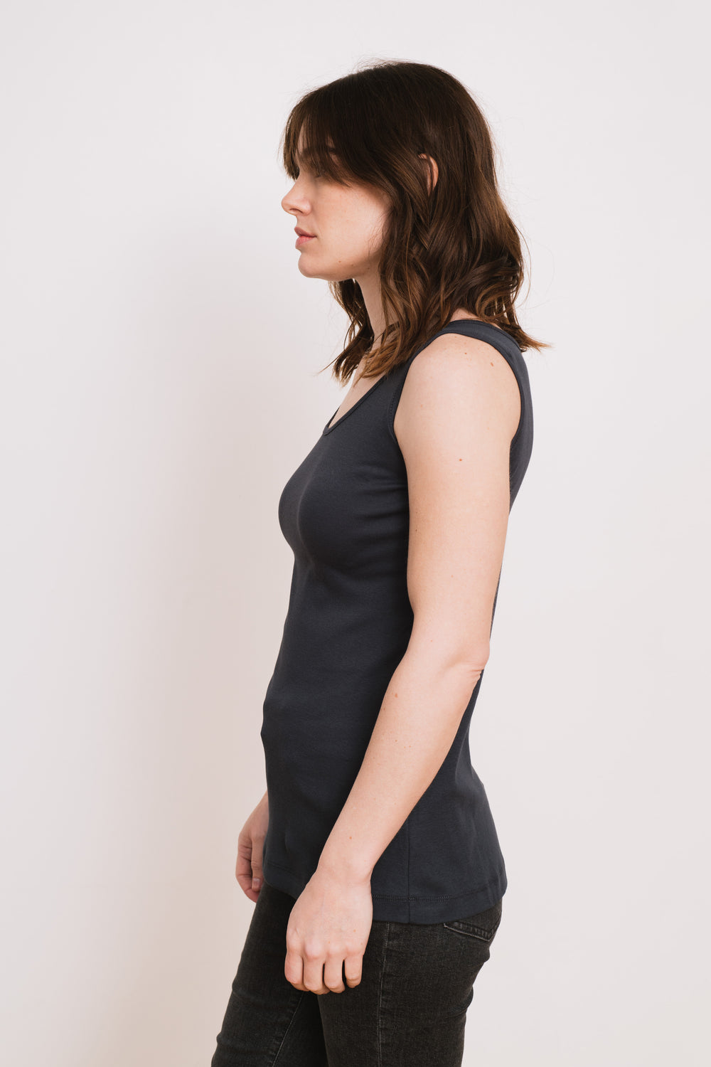 Cotton Tank, Charcoal