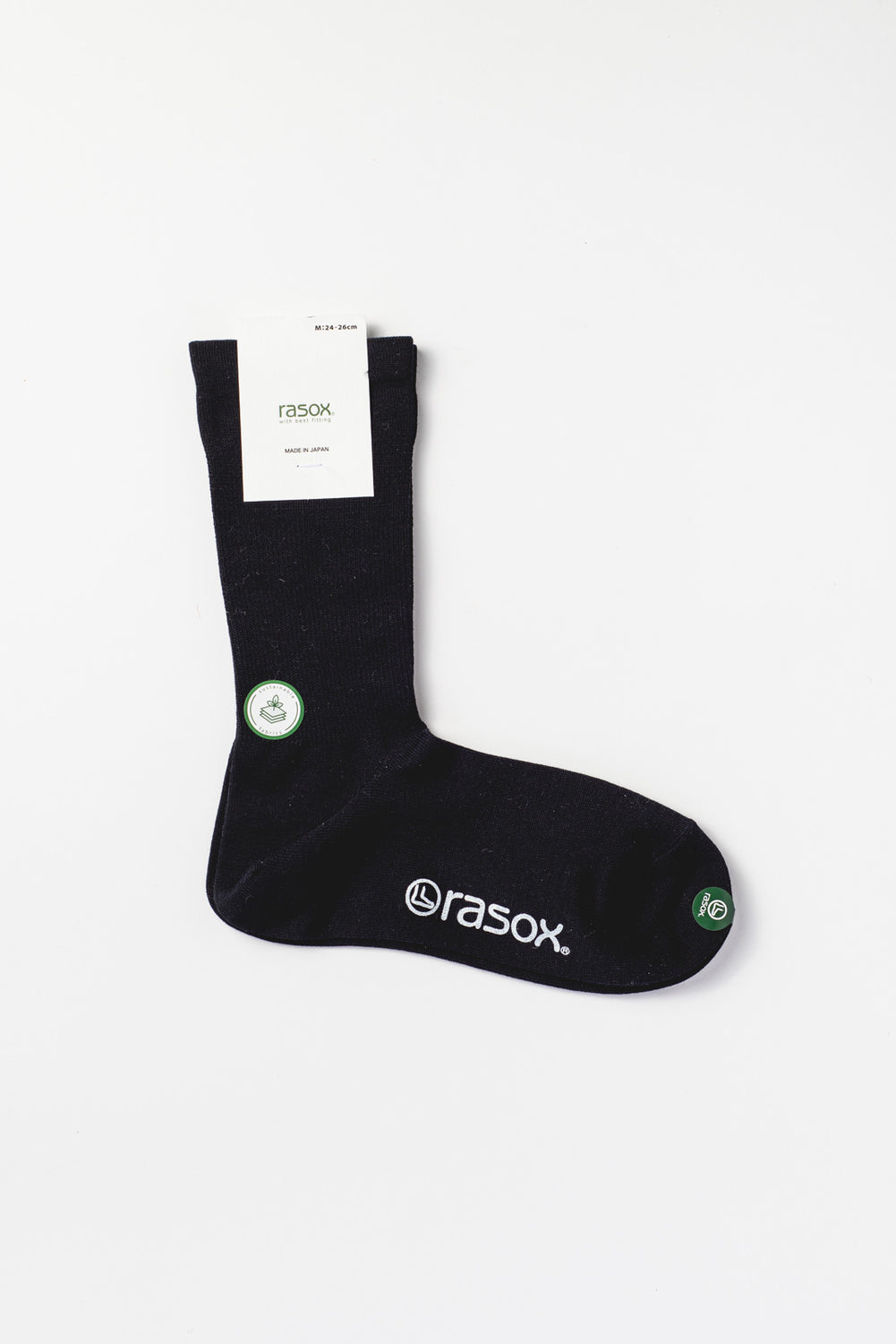 Eco Feel Crew Socks, Black