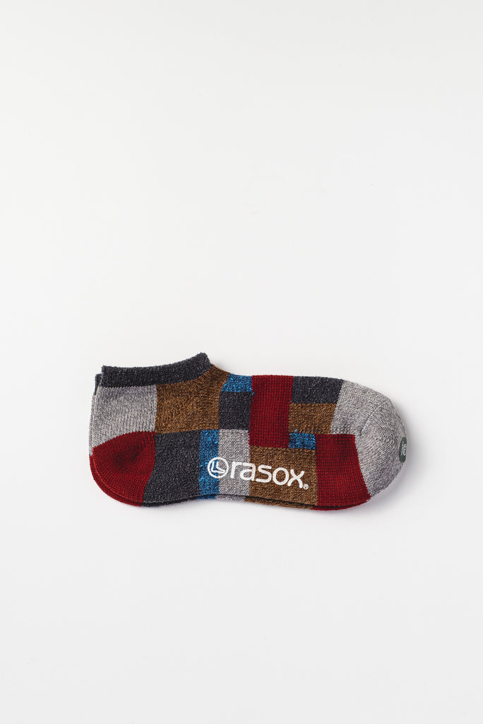 Low Socks Patchwork, Grey
