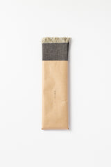 Cotton Tenugui with Fringe,  Green Stripe