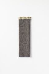 Cotton Tenugui with Fringe,  Green Stripe